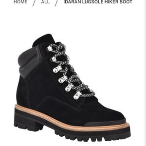 Marc Fisher, NWT, Women's  8.5 IDARAN LUGSOLE style, Women's black hiker boot.